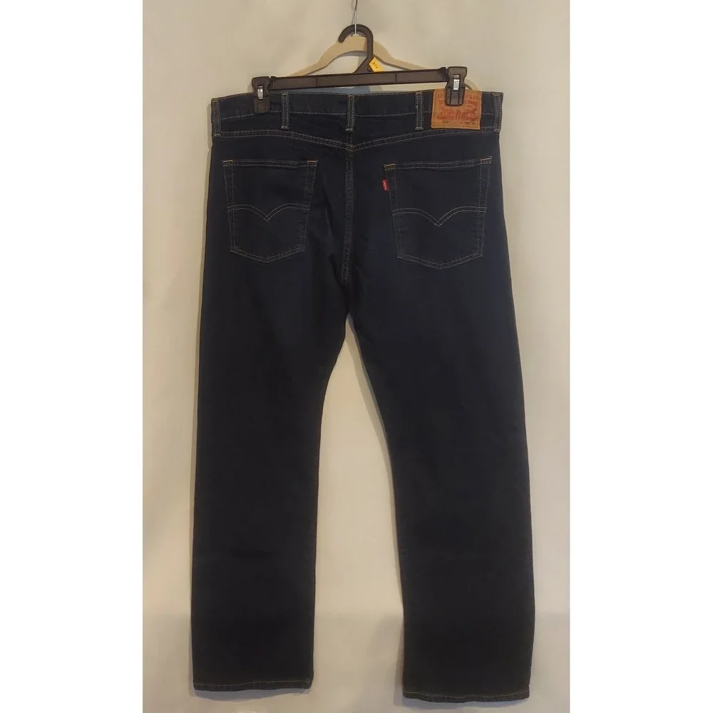 Levis Mens 513 Slim Straight Levis Flex Eco Performance Jeans Size 38/30